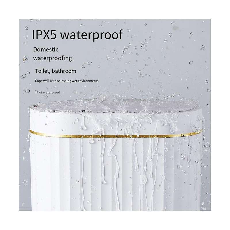 2 Gallon Waterproof Automatic Trash Can with Lid, Motion Sensor for Bedroom, Bathroom, Kitchen, Offi