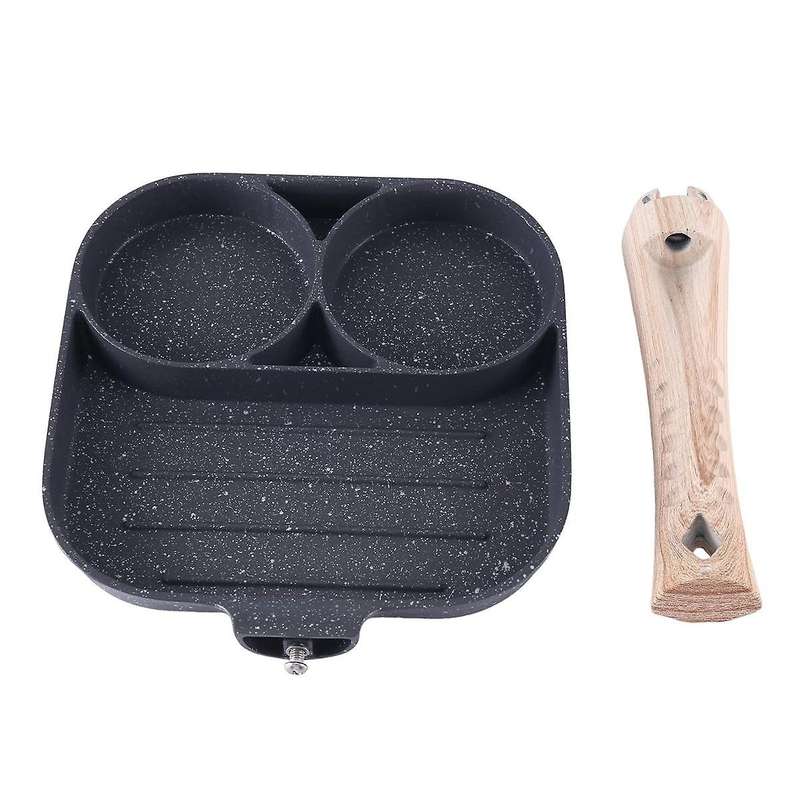 2 Hole Frying Pot Pan Thickened Omelet Pan Non-stick Egg Pancake Steak Pan Cooking Egg Ham Pans Bre