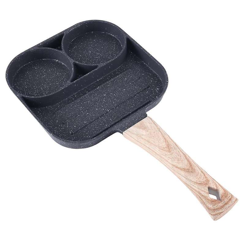 2 Hole Frying Pot Pan Thickened Omelet Pan Non-stick Egg Pancake Steak Pan Cooking Egg Ham Pans Bre