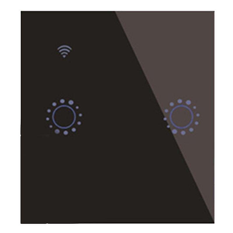 2 Gang Contact Light Switch Wifi Smart Home Wall Dual Control Switch / EU/ UK Standard for Google Ho