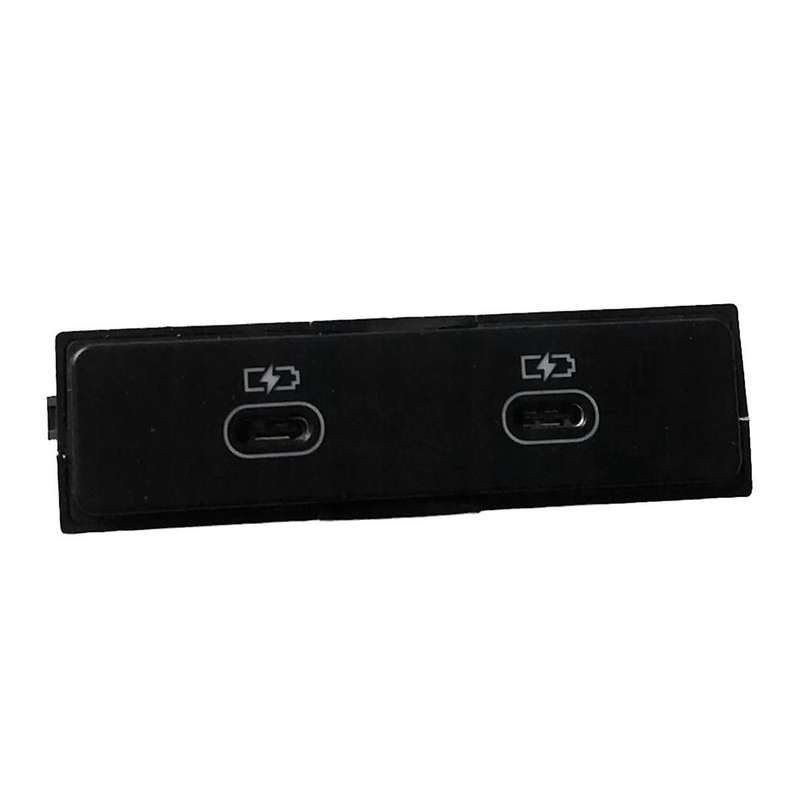 2 Holes USB TYP-C Port with Integrated Voltage Converter Rear Center 4N1035954 for A6 A7 A8 E- Q8