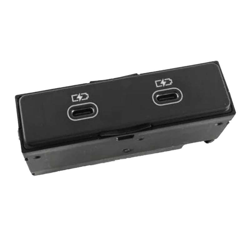 2 Holes USB TYP-C Port with Integrated Voltage Converter Rear Center 4N1035954 for A6 A7 A8 E- Q8