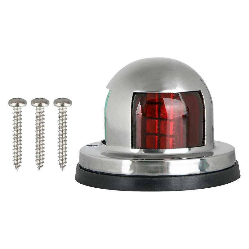 2 IN 1 Marine Boat Yacht Pontoon 12V Stainless Steel LED Bow Navigation Lights