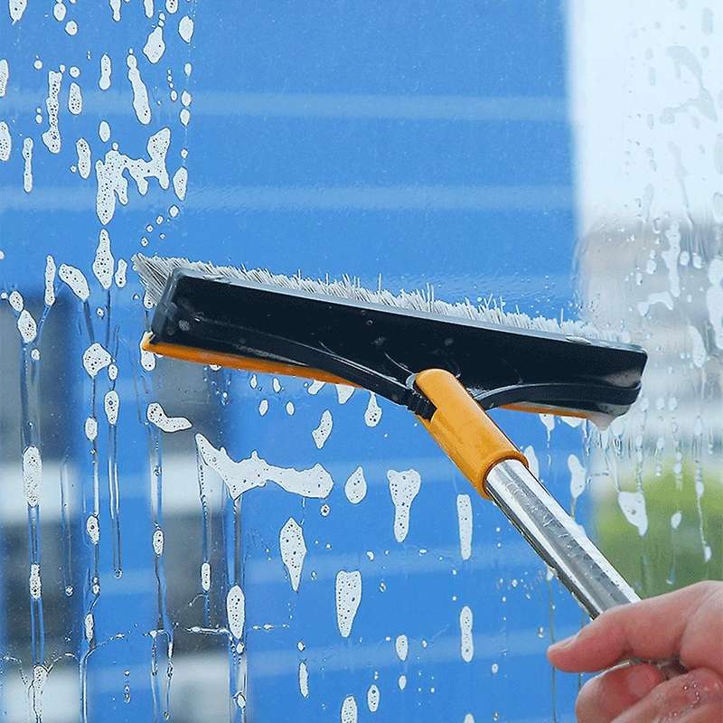 2 In 1 Kitchen Floor Scrub Brush 120 Compatible Bathroom -yellow Green
