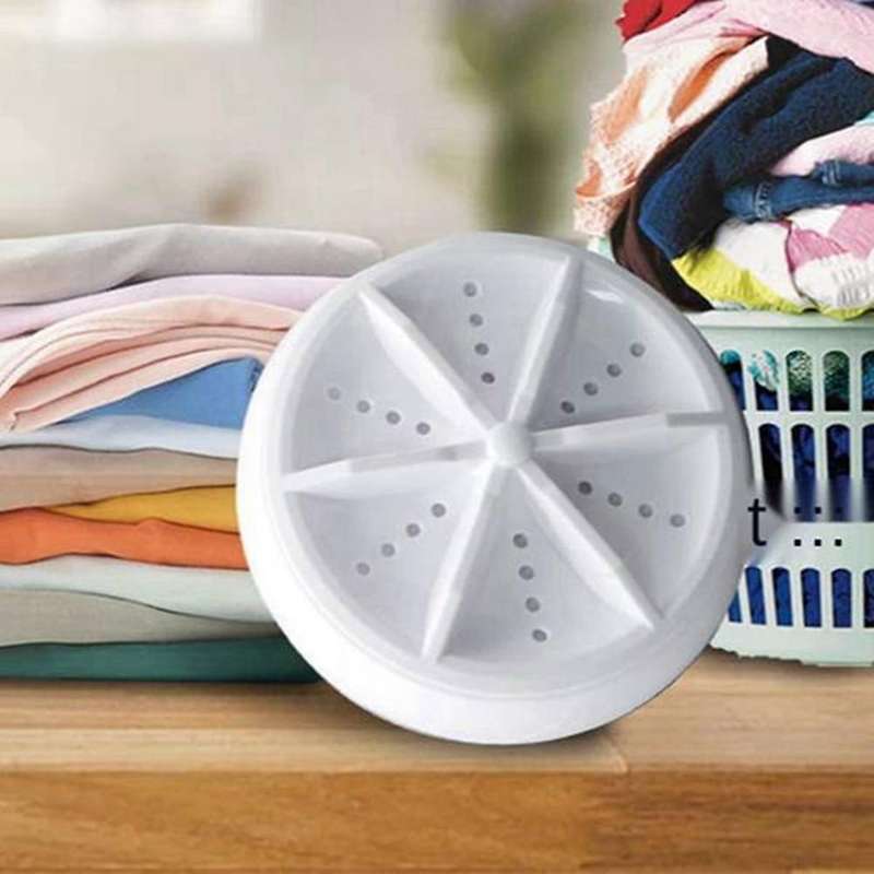 2 in 1 Mini Washing Machine Portable Ultrasonic Dishwasher with USB Powered for Personal Laundry Cam