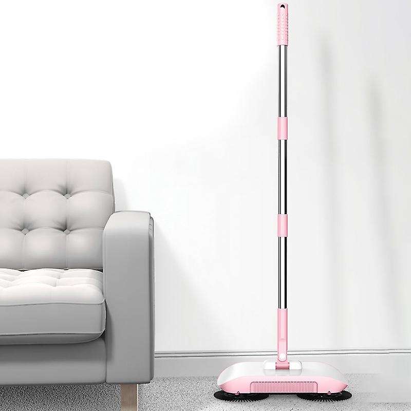 2 In 1 Hand Push Vacuum Cleaner Set Home Sweeper Broom Dustpan Handheld Dust Collector Indoor Carpet