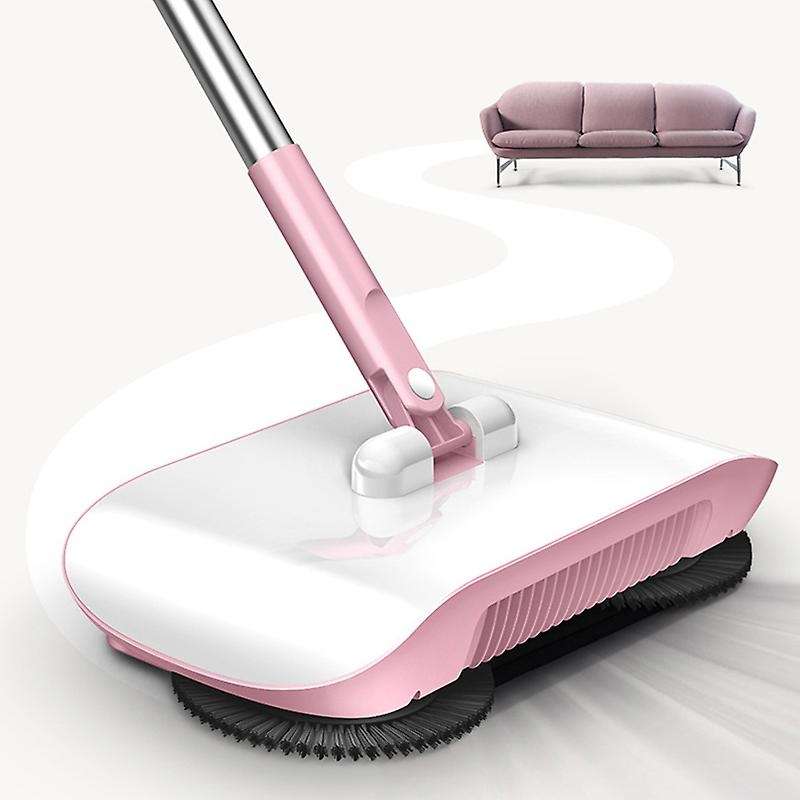 2 In 1 Hand Push Vacuum Cleaner Set Home Sweeper Broom Dustpan Handheld Dust Collector Indoor Carpet