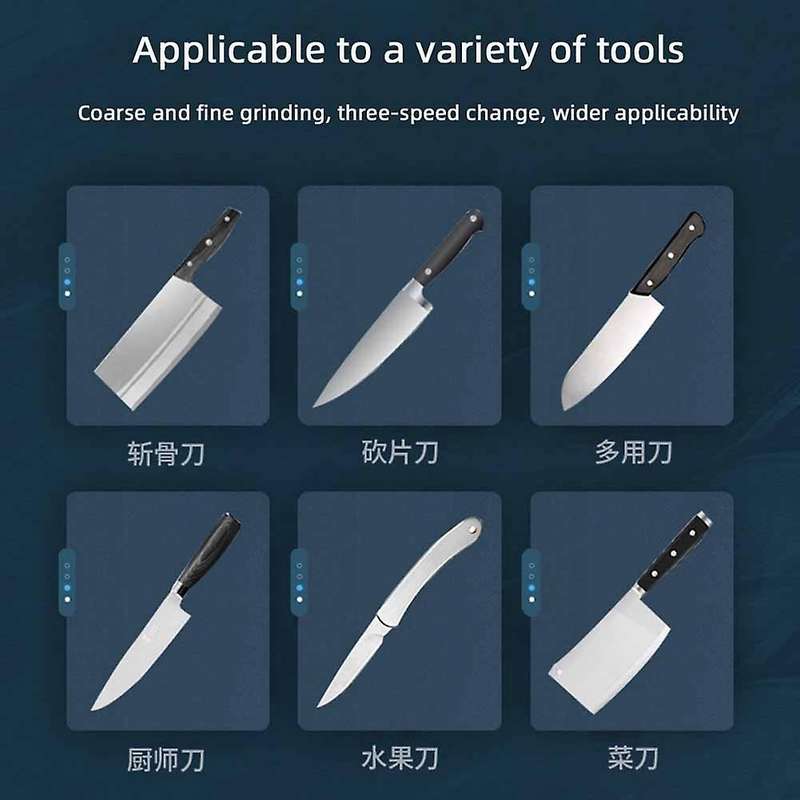 2 in 1 Electric Knife Sharpener and Milk Frother USB Charging Knife Grinder Electric Fast Sharpener