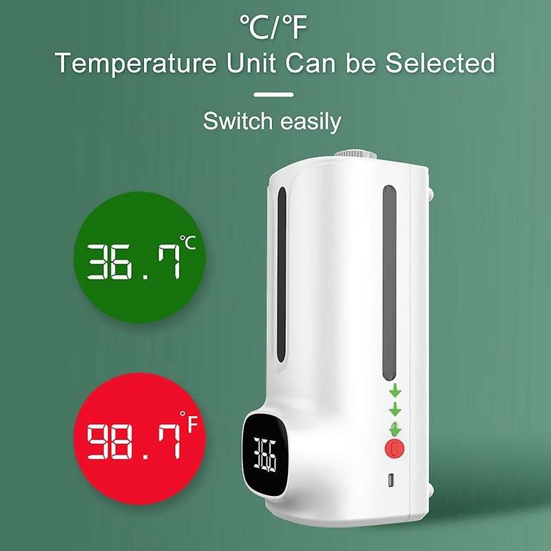 2 In 1 K9 Non-contact Digital Infrared Thermometer Hand Washing Soap Dispenser Machine Termometro 1