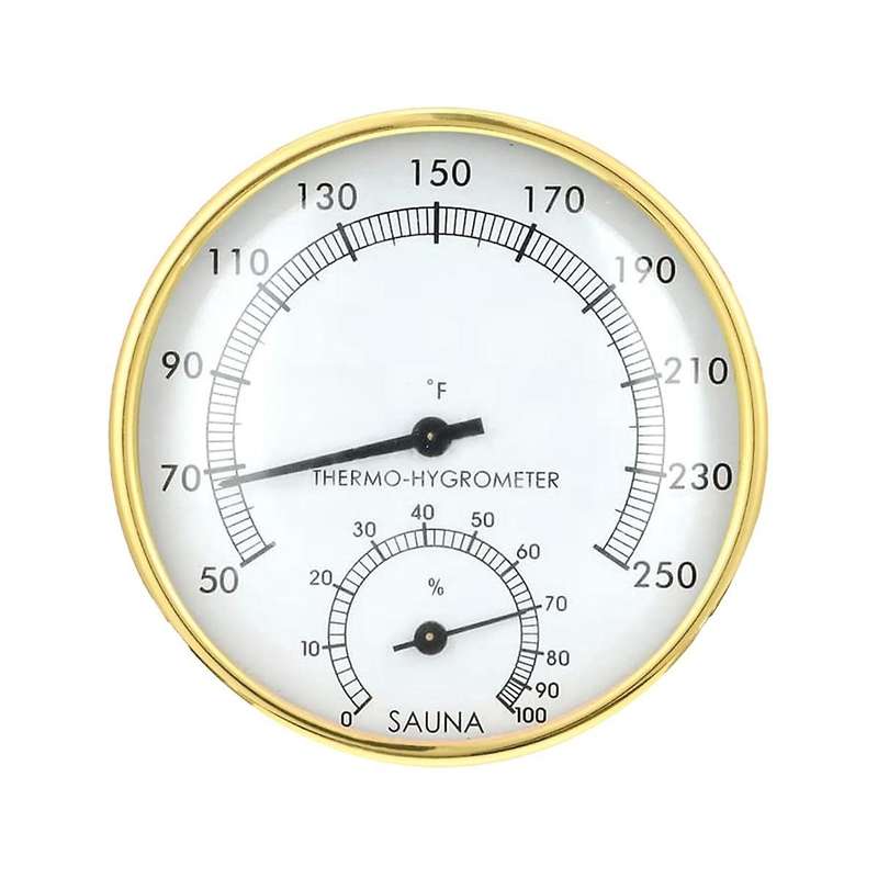 2 in 1 Sauna Thermometer Fahrenheit, Sauna Thermometer & Hygrometer Indoor Temperature Humidity Mon
