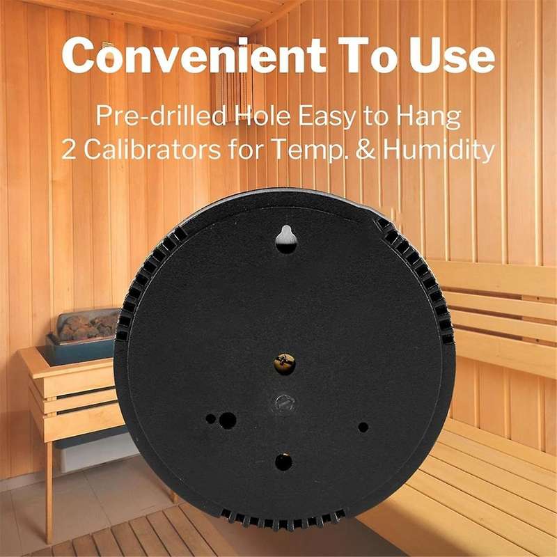 2 in 1 Sauna Thermometer Fahrenheit, Sauna Thermometer & Hygrometer Indoor Temperature Humidity Mon