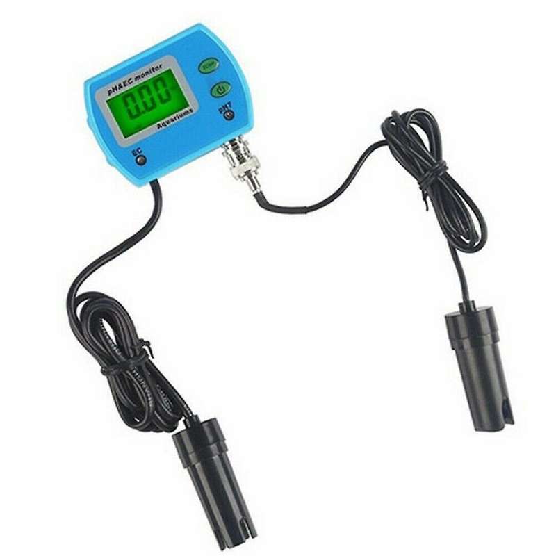 2 in 1 Water Quality Tester Pool Monitor Meter Mini Multifunction PH / EC BS Tester EU Plug