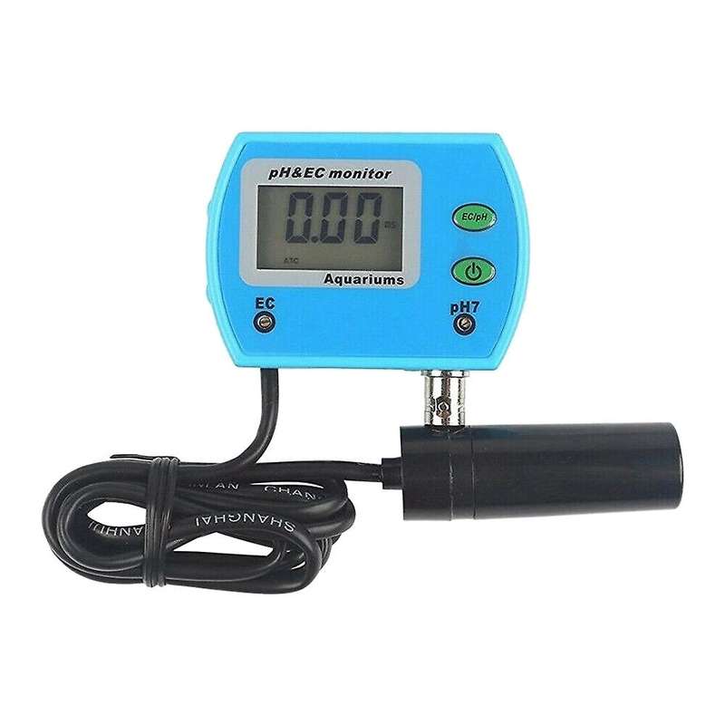 2 in 1 Water Quality Tester Pool Monitor Meter Mini Multifunction PH / EC BS Tester EU Plug