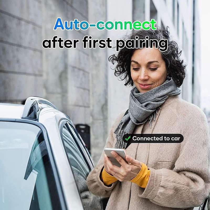 2 In 1 Wireless Car Carplay Adapter&wireless Android Auto Adapter,converts Wired Carplay and Aa To