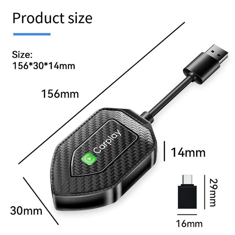 2 in 1 Wireless Adapter Wireless Carplay Android Adapter Android Auto Car Adapter Convert Wired to