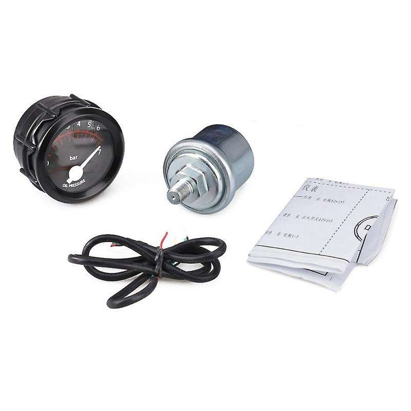 2 inch 12V Universal Auto Car Oil Pressure Gauge 0-7 Bar Oil Press Gauge Meter