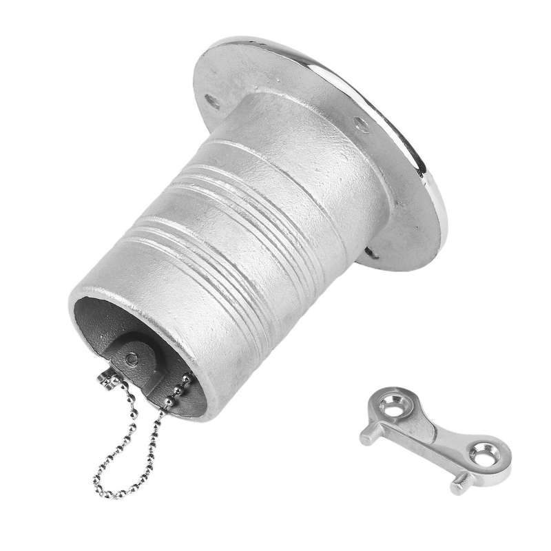 2 Inch 50mm Stainless Steel Marine Boat Hardware Deck Filler Port Gas Fuel with Key Cap