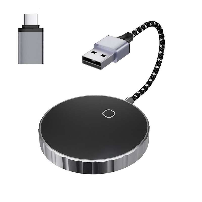 2 in 1 Wireless Carplay Auto Adapter, Fast Carplay Wireless Adapter Convert Wired to Wireless Carpl