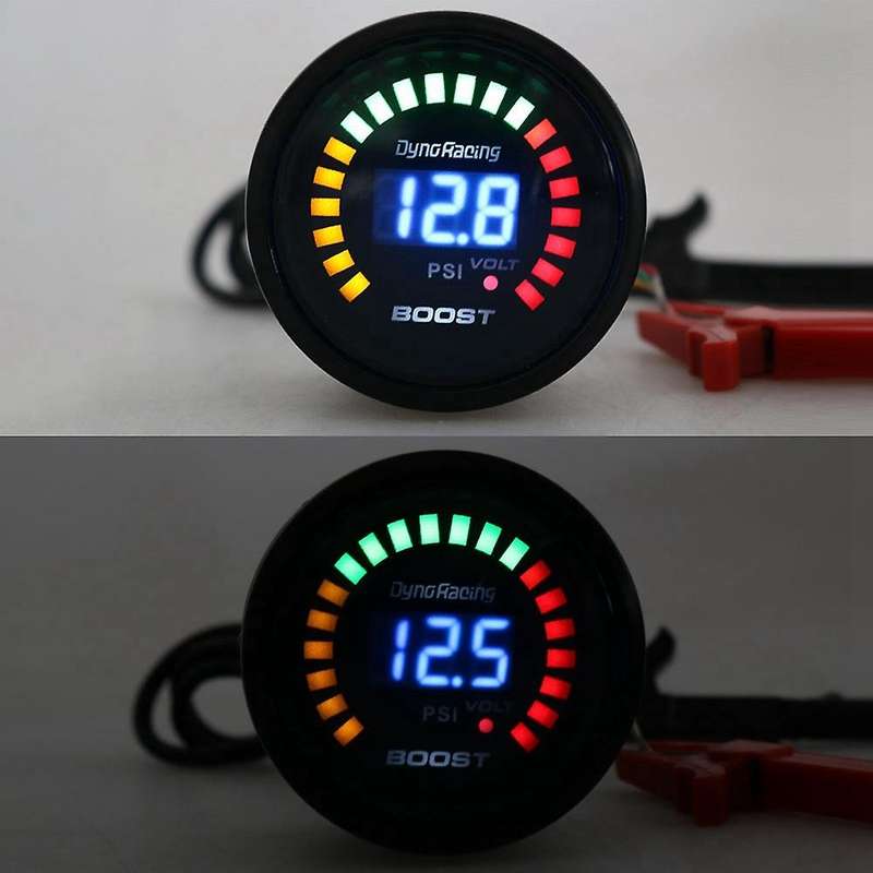 2 Inch 52mm Car Digital Analog LED Electronic Psi Turbocharger Meter