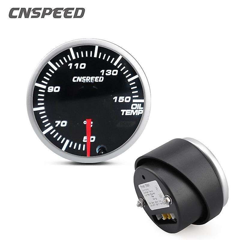 2 Inch 52mm Car 12V Oil Temperature Gauge 50-150 LED 10-Color Oil Temperature Gauge Auto Car Gauge/C
