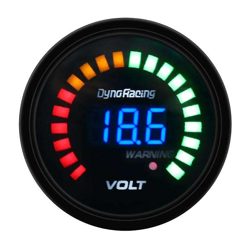 2 inch 52mm Digital Analog LED Electronic Auto Car Voltage Gauge Volt Meter Smoked