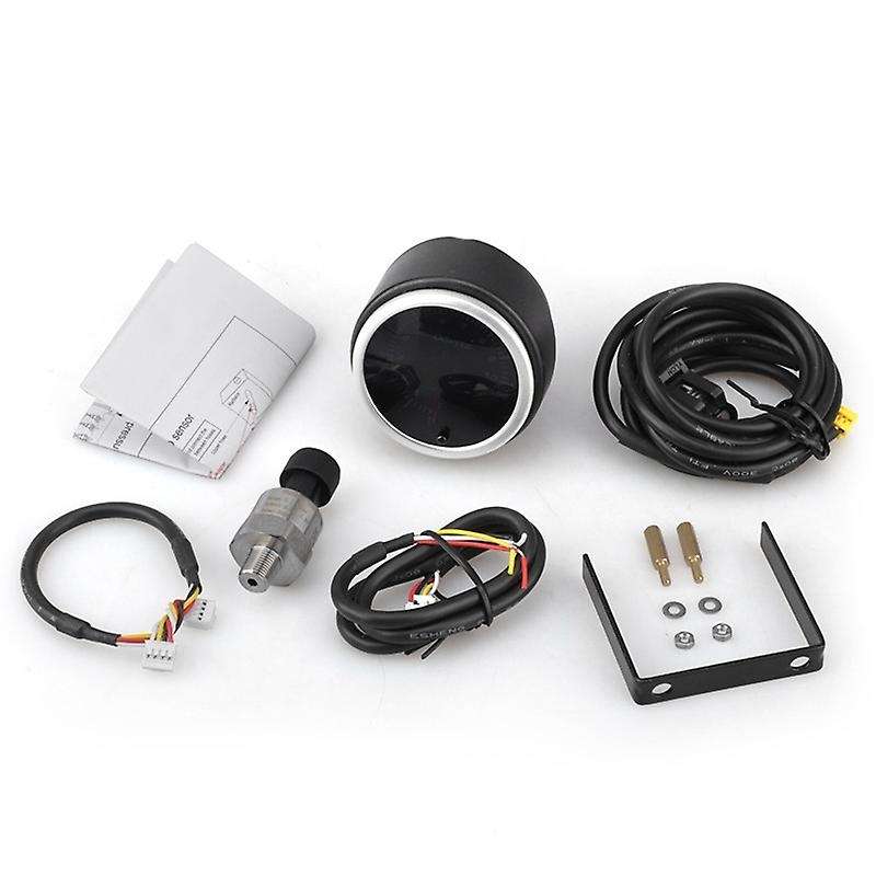 2 Inch 52mm Car 12V Air Pressure Gauge 0-10 Bar LED 10-Color Air Pressure Gauge Auto Car Gauge/Car M