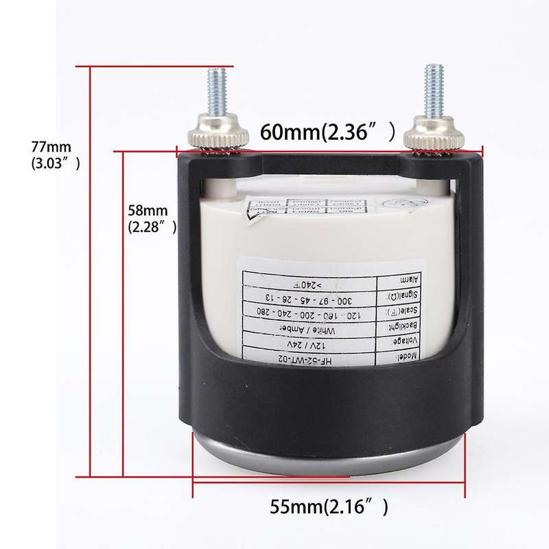 2 inch 52mm 120-280F LED Car Digital Water Temp Gauge Water Temperature Meter 12V/24V