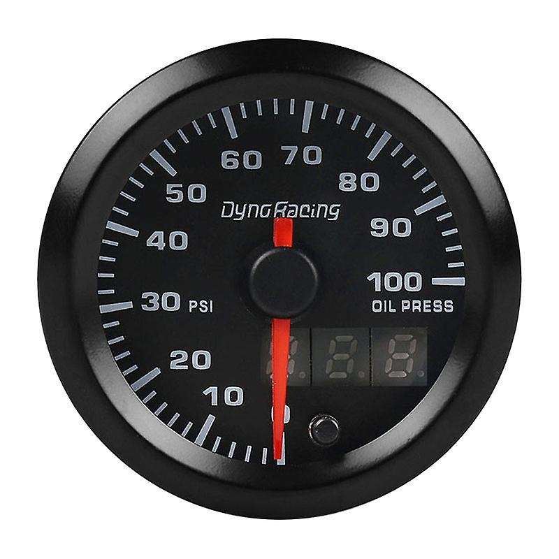 2 Inch 52mm Digital Pointer 7 Color LED 0-100 Psi Oil Pressure Gauge Meter with Sensor