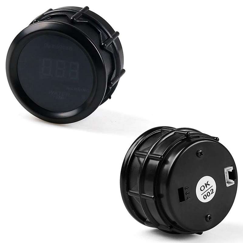 2 Inch 52mm Knob Type Plastic Installation Digital Display Water Temperature Meter