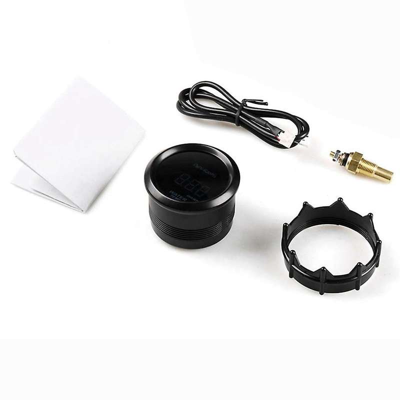 2 Inch 52mm Knob Type Plastic Installation Digital Display Water Temperature Meter