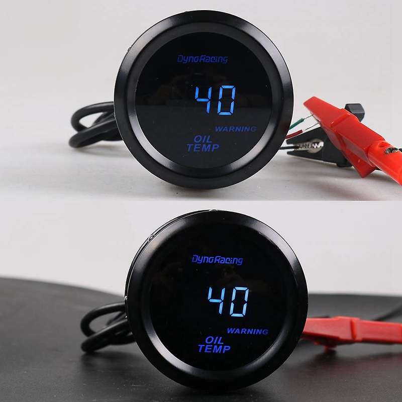 2 Inch 52mm Knob Type Plastic Installation Digital Oil Temperature Gauge