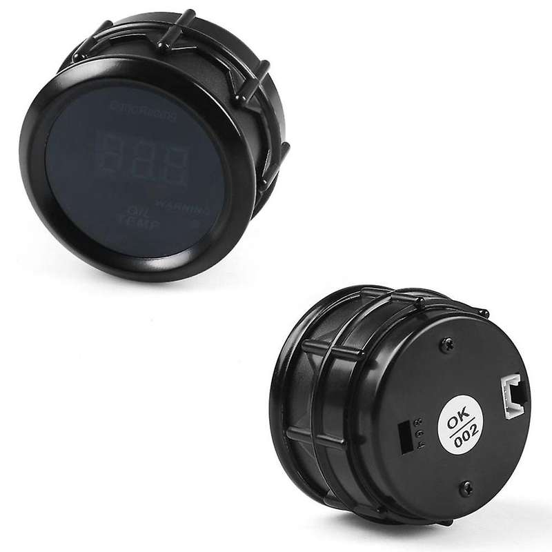 2 Inch 52mm Knob Type Plastic Installation Digital Oil Temperature Gauge