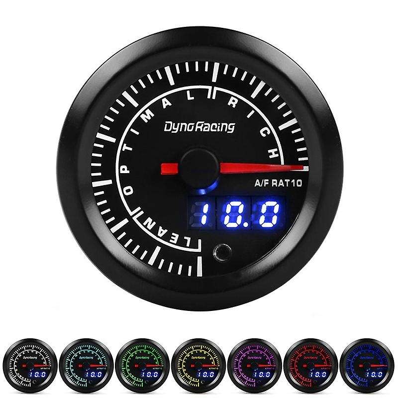 2 Inch 52mm Digital Pointer 7 Color LED Narrowband Car Air Fuel Ratio Gauge Meter