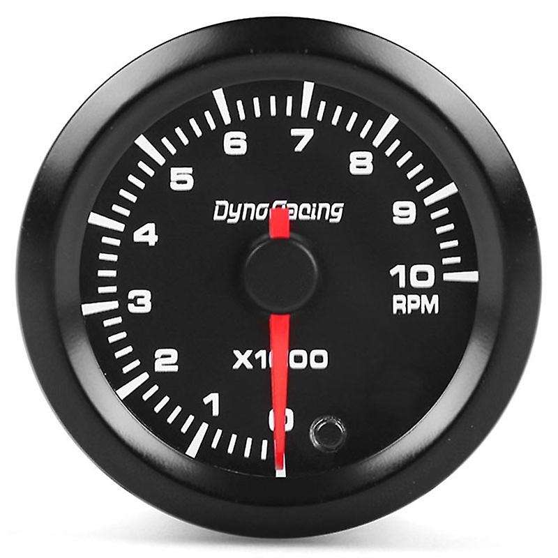 2 Inch 52mm Digital Pointer 7 Colors 0-1-10000 RPM Gauge Automatic Tachometer