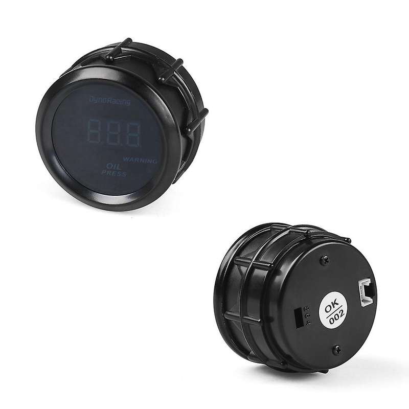 2 Inch 52mm Knob Type Plastic Installation Digital Display Oil Pressure Gauge