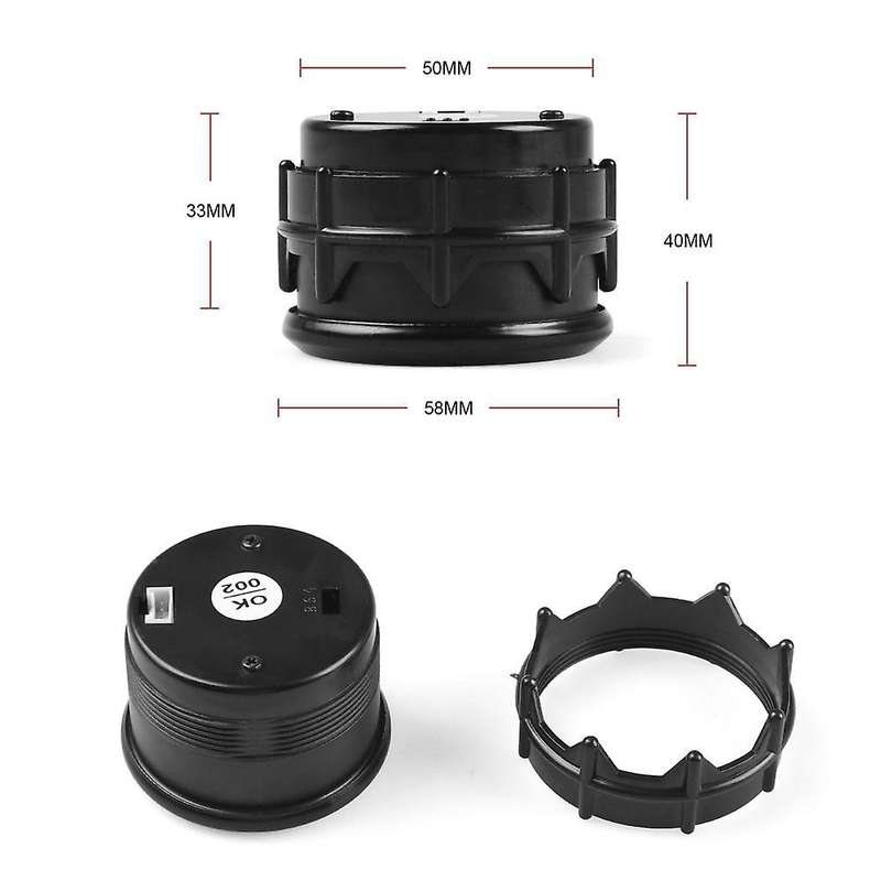 2 Inch 52mm Knob Type Plastic Installation Digital Display Oil Pressure Gauge