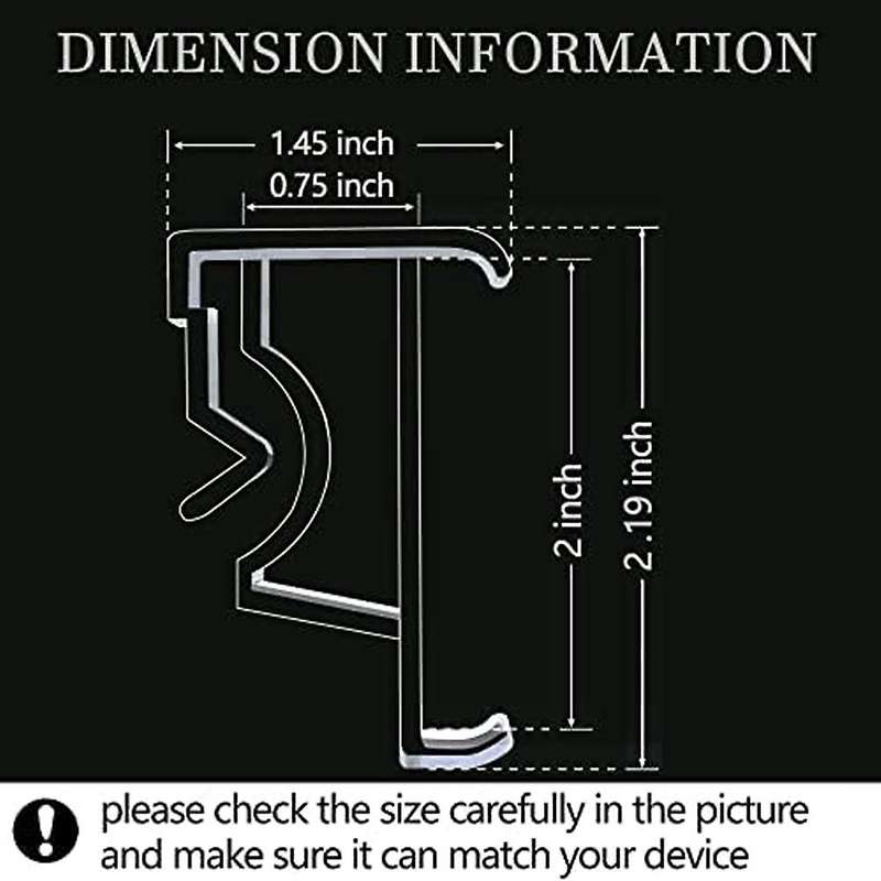 2 Inch Clear Blind Clips for Valance, Hidden Valance Clips(12 Pieces)