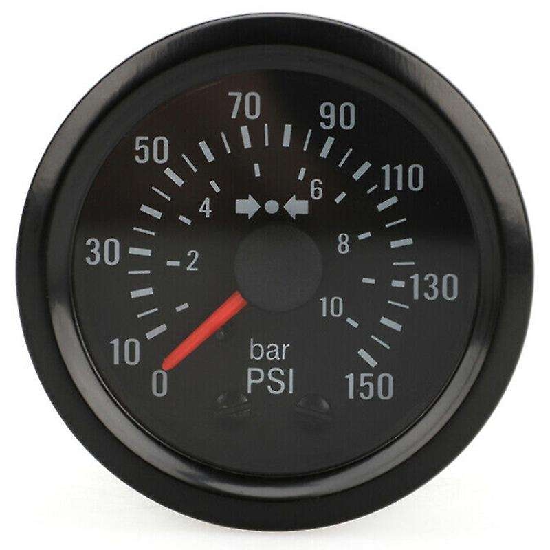2 Inch 52mm Mechanical Auto Car Air Pressure Gauge Dual Display Bar PSI Black Face