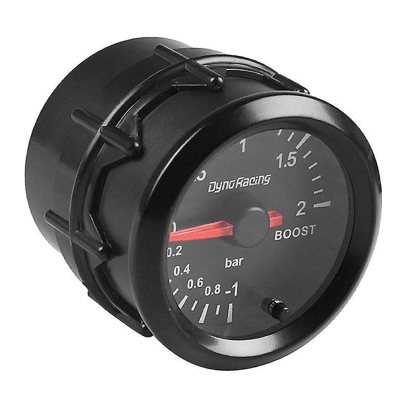 2 inch 52mm Pointer Turbo Boost Gauge 7 Color Stepper Motor 2Bar Meter Black