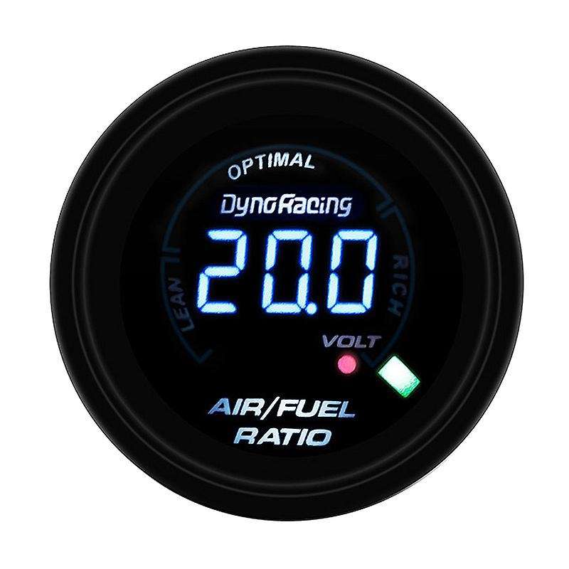 2 Inch 52MM LED Digital Narrowband Air Fuel Ratio Black Face Monitor for Racing Gauge