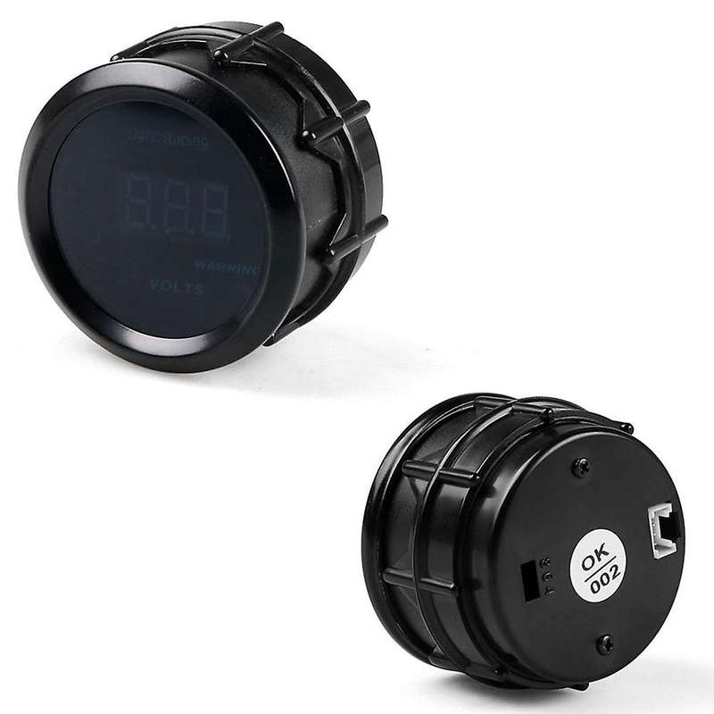2 Inch 52mm Knob Type Plastic Mount Digital Display Voltmeter