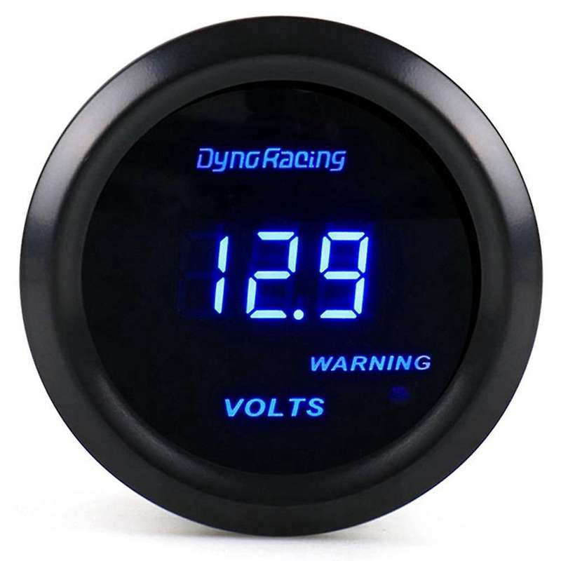 2 Inch 52mm Knob Type Plastic Mount Digital Display Voltmeter