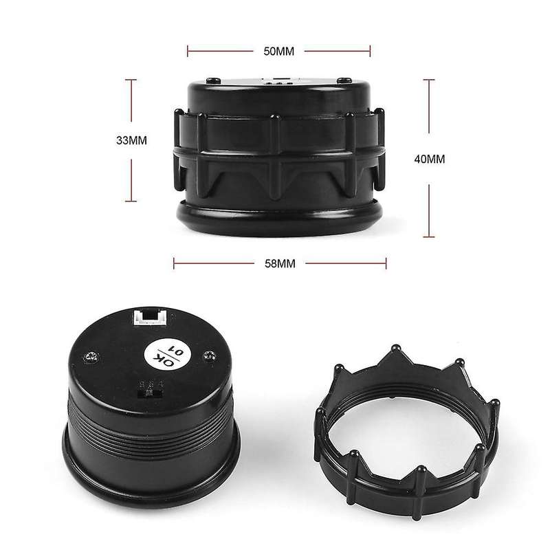 2 Inch 52mm Knob Type Plastic Mounting Digital Display Bar Booster Meter