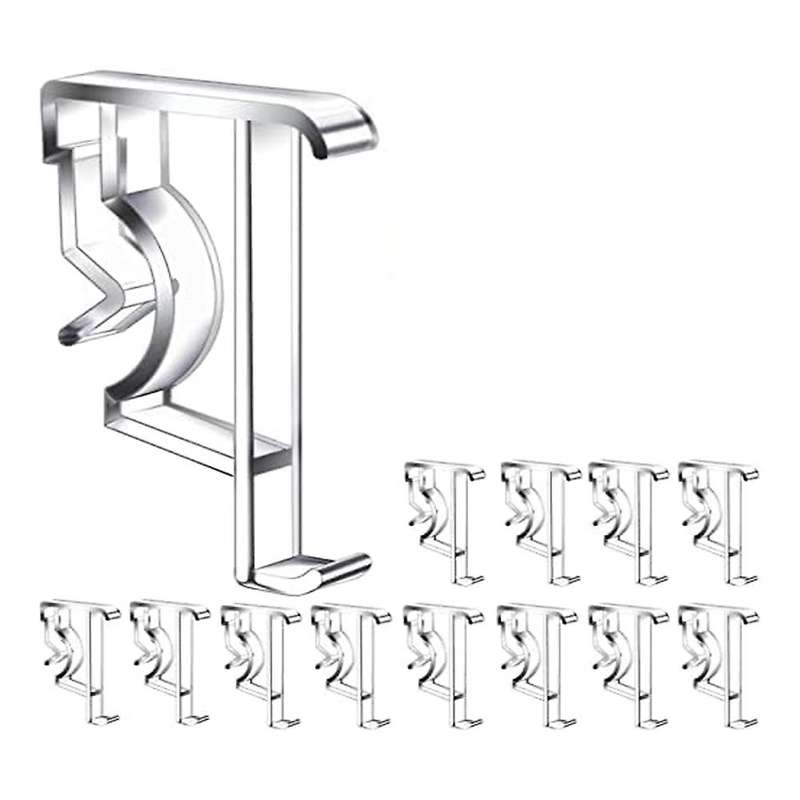 2 Inch Clear Blind Clips for Valance, Valance Clips for Wood or Faux Wood Horizontal Blinds Valance