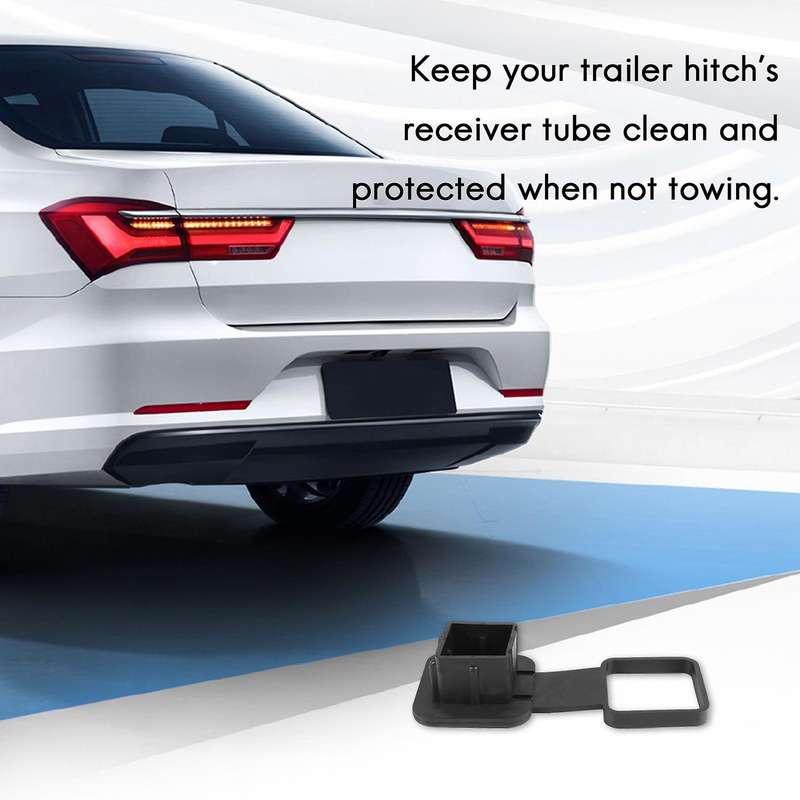 2 Inch Trailer Hitch Cover Plug Cap Rubber Fits 2 Inch Receivers Class 3 4 5 for Ram Atv Utv