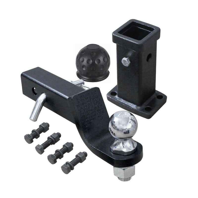 2 Inch Trailer Hitch Receiver Tongue Ball Mount with Tow Ball Pin RV Truck Trailer Parts Car Accesso