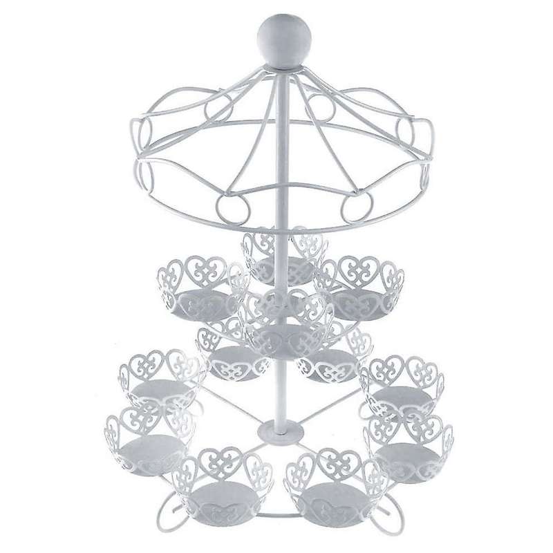 2 Layer-12 Count Cupcake Stand Holder Display Wedding Cake Cup Display Stand