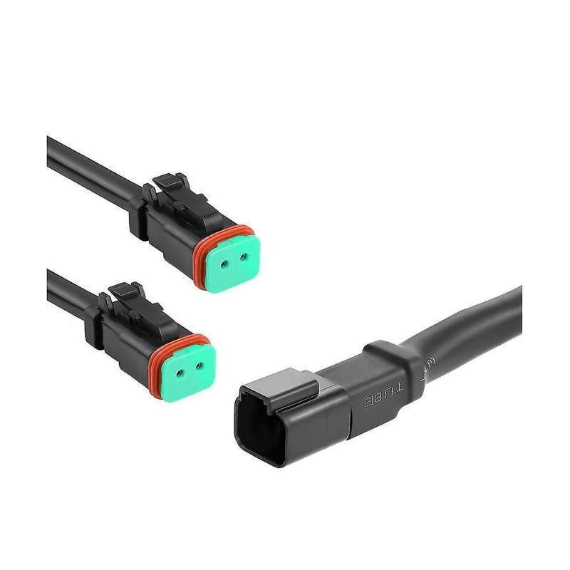 2 Lead 3 In1 Deutsch Dual Outputs Dt Dtm Female Connector Socket Adapters for Led Fog Light Led Pod