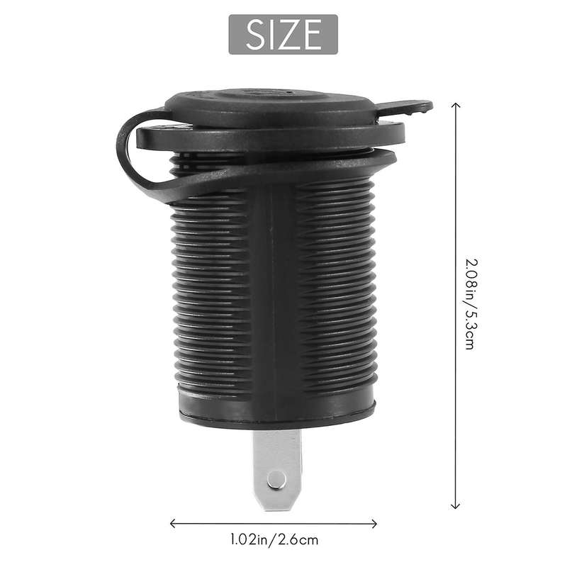 2 outlet 12V lighter plug recessed for Car Boat