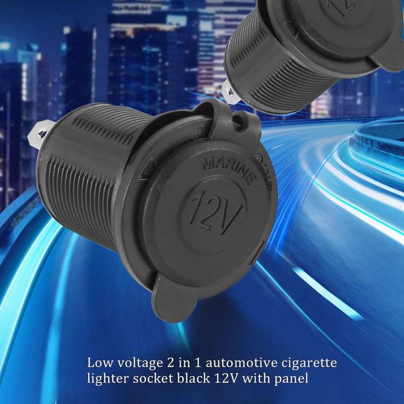 2 outlet 12V lighter plug recessed for Car Boat